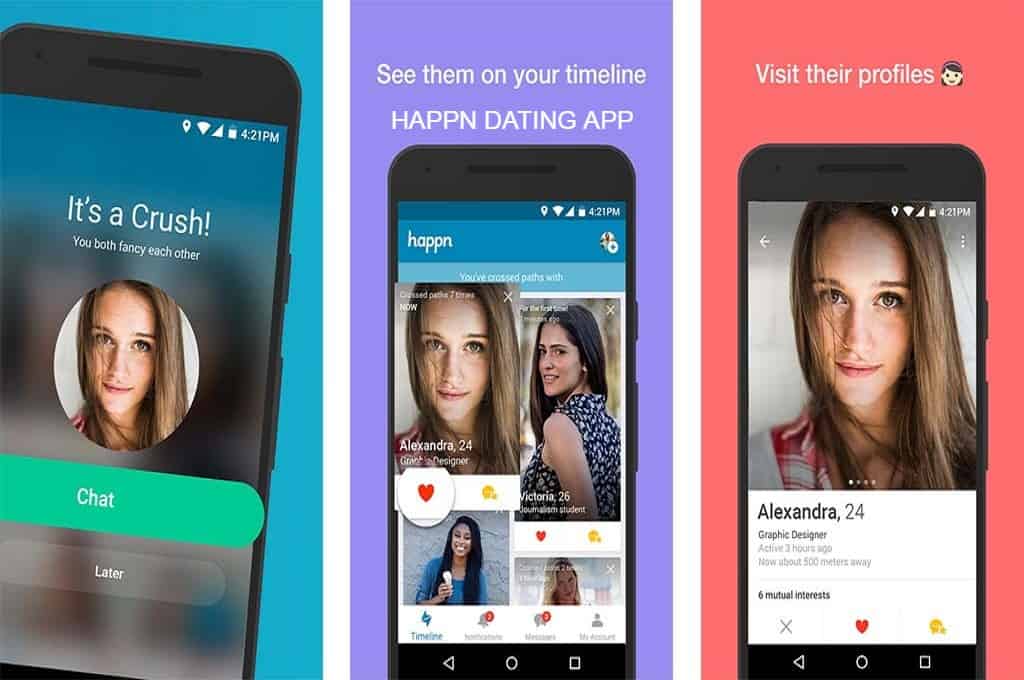 Dating apps. Happn. Приложение dates