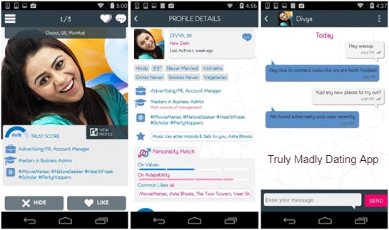 Truly Madly Dating App